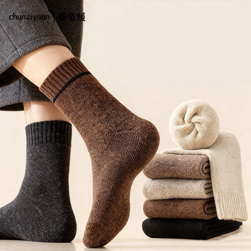 Men's Merino Winter Socks 60% Cotton 40% Wool Socks