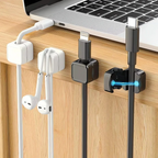 Magnetic Cable Organizer Clips - Tangle-Free Desk Management