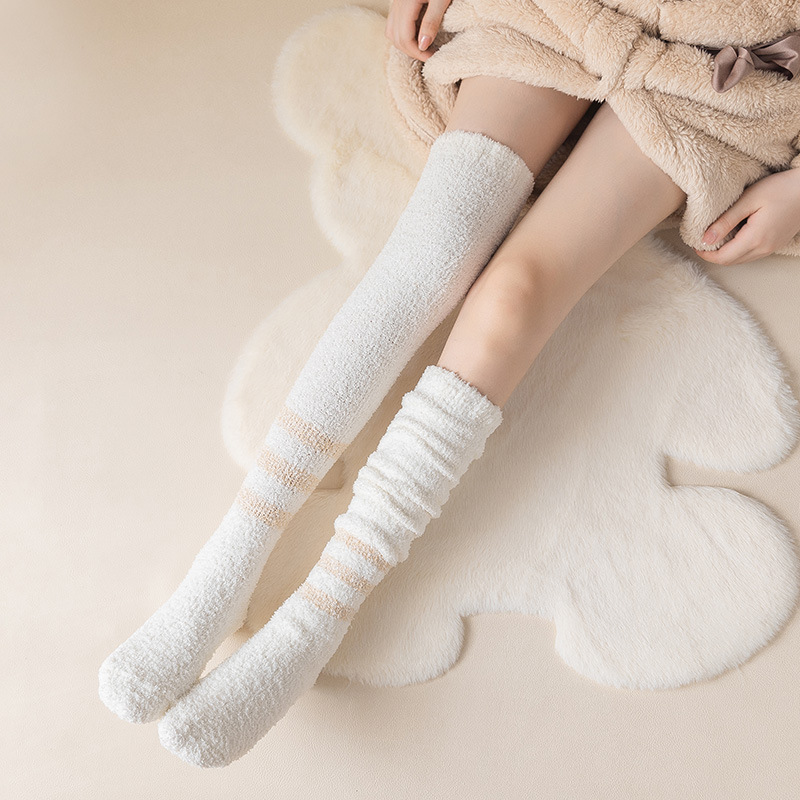 Premium Ultra Soft Plush Winter Socks  Warm Fleece Over Knee for Women