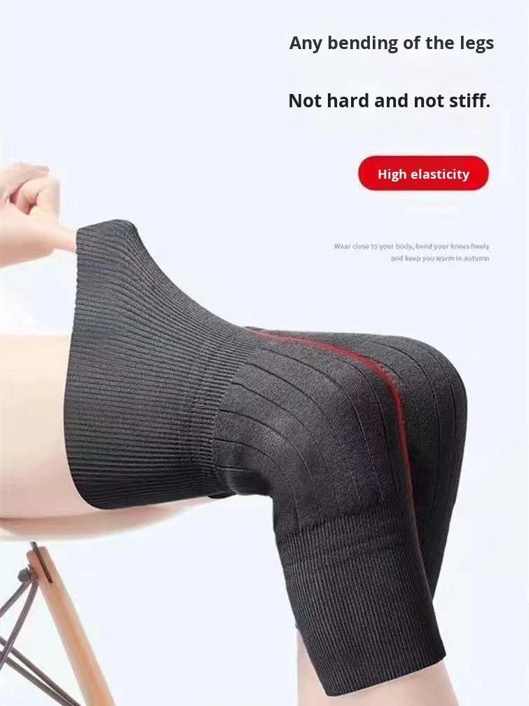 Winter Thermal Knee Warmers Long Leg Sleeves for Pain Relief