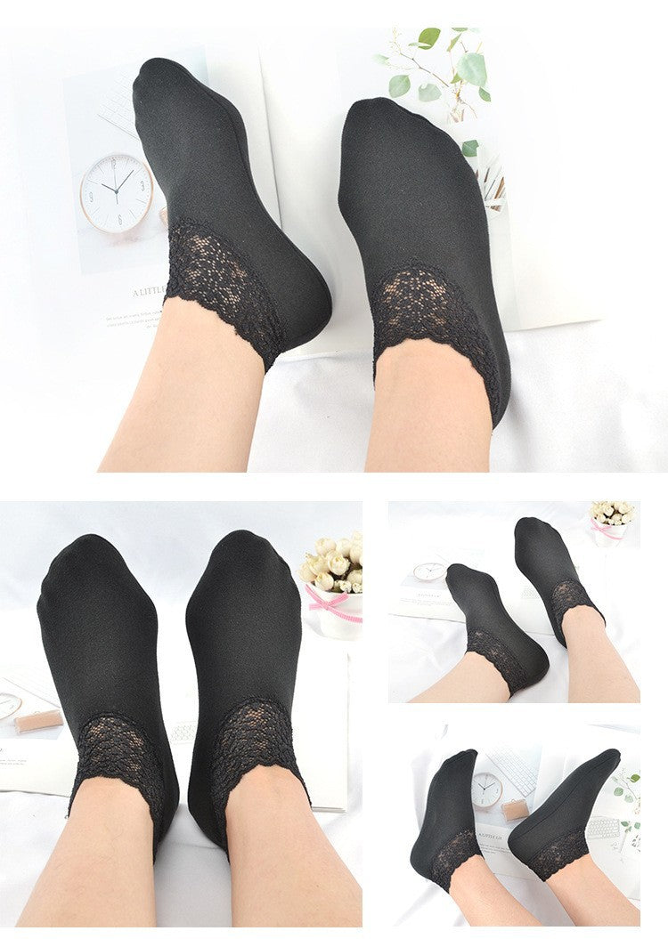 Women’s All Season Socks Non-Slip Lace Ankle Socks – Comfortable, and Stylish