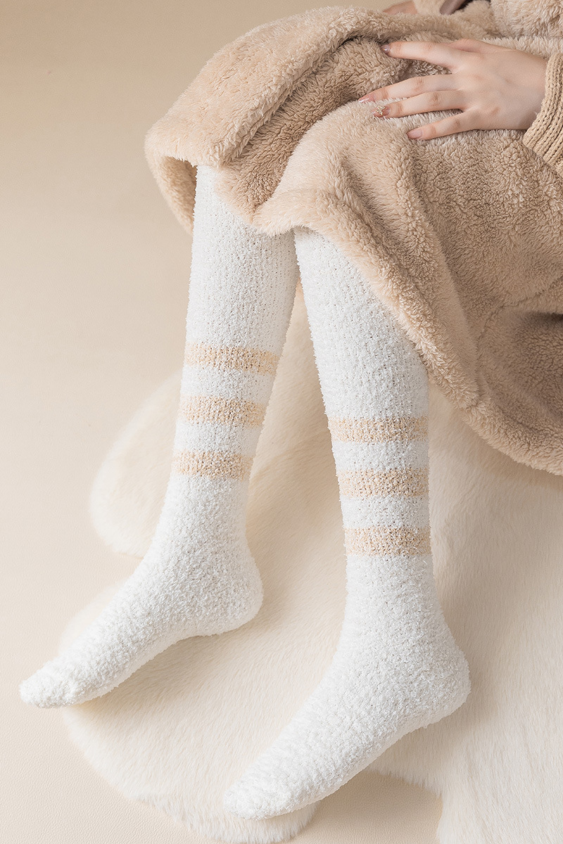 Premium Ultra Soft Plush Winter Socks  Warm Fleece Over Knee for Women