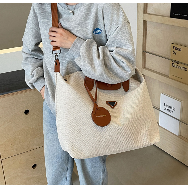 Stylish Large Capacity Canvas Tote Bag - Premium Women's Handbag