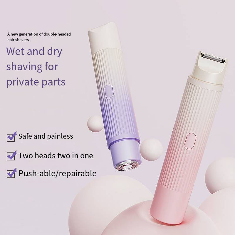 2-in-1 Women’s Private Hair Trimmer – Safe, Gentle Painless