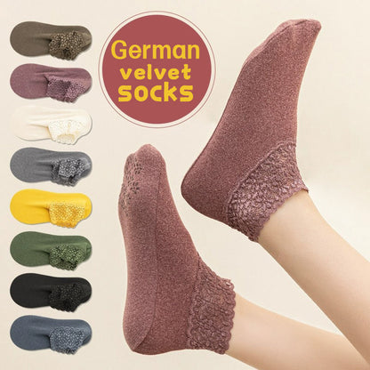 Women’s Winter Socks Non-Slip Lace Ankle Socks – Comfortable, and Stylish