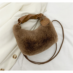 Women's Trendy Faux Fur Crossbody Bag