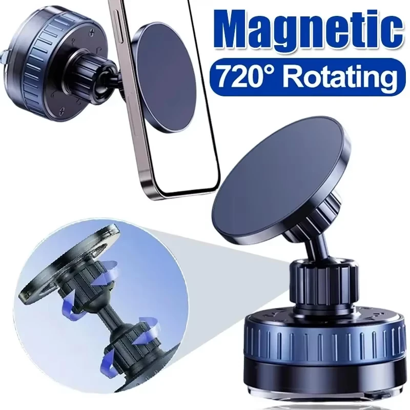 Magnetic Suction Phone Holder - 360° Adjustable Wall Mount