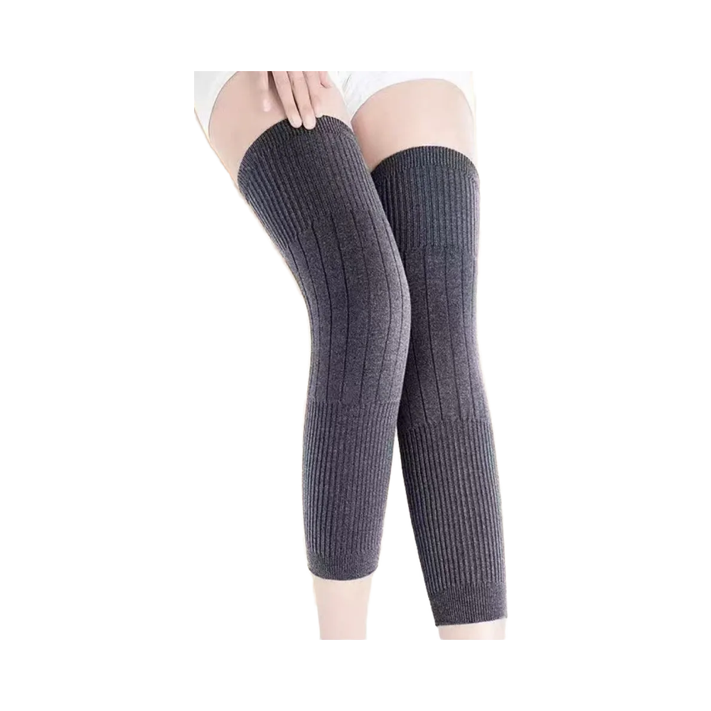 Winter Thermal Knee Warmers Long Leg Sleeves for Pain Relief