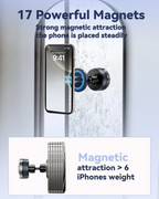 Magnetic Suction Phone Holder - 360° Adjustable Wall Mount