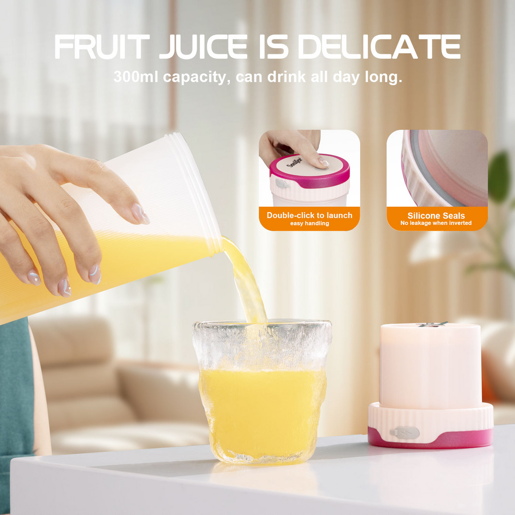 Portable Mini USB Rechargeable Blender Juicer Cup