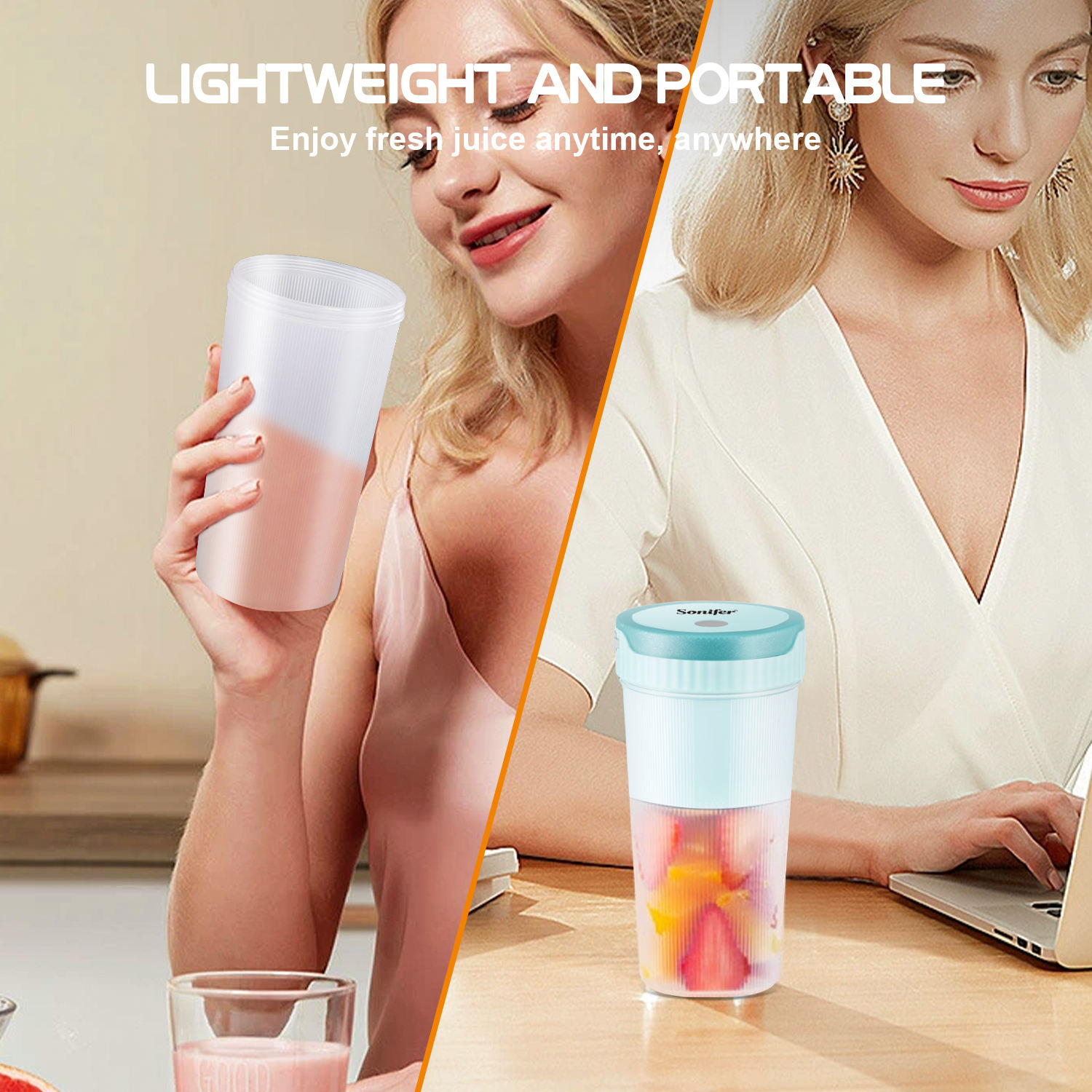 Portable Mini USB Rechargeable Blender Juicer Cup