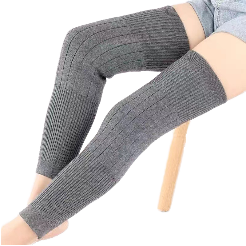 Winter Thermal Knee Warmers Long Leg Sleeves for Pain Relief