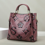 Large Capacity PU Leather Women’s Tote Bag with Multi-Strap Carry & Embossed Design