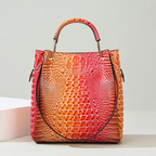 Large Capacity PU Leather Women’s Tote Bag with Multi-Strap Carry & Embossed Design