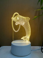 3D Visual Illusion Night Light Visual Creative LED Desk Lamp Changes Plug Powered Gift