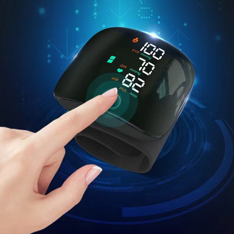LCD Screen Smart Touch Wrist Blood Pressure Monitor Digital