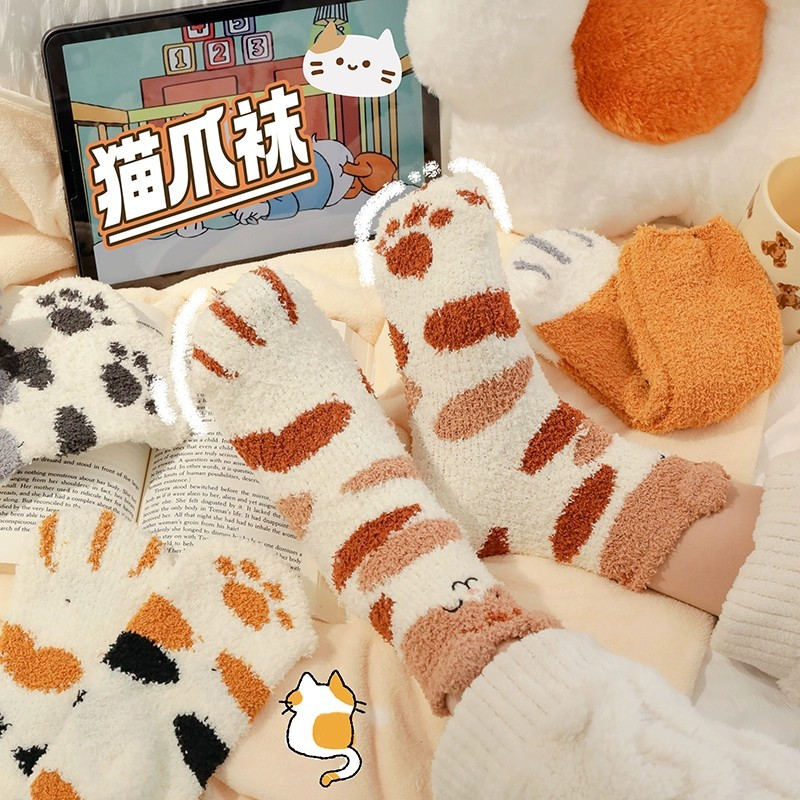 Winter Women's Sock Coral Velvet Extra Thick