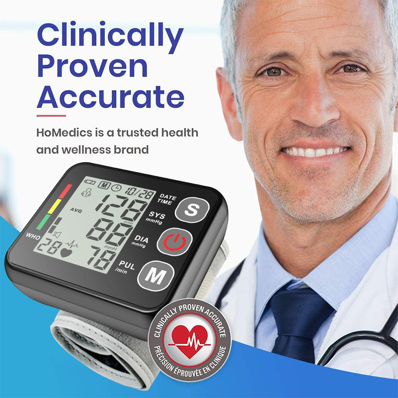 Bp Screen LCD Screen Smart Touch Wrist Blood Pressure Monitor Digital – Source ...