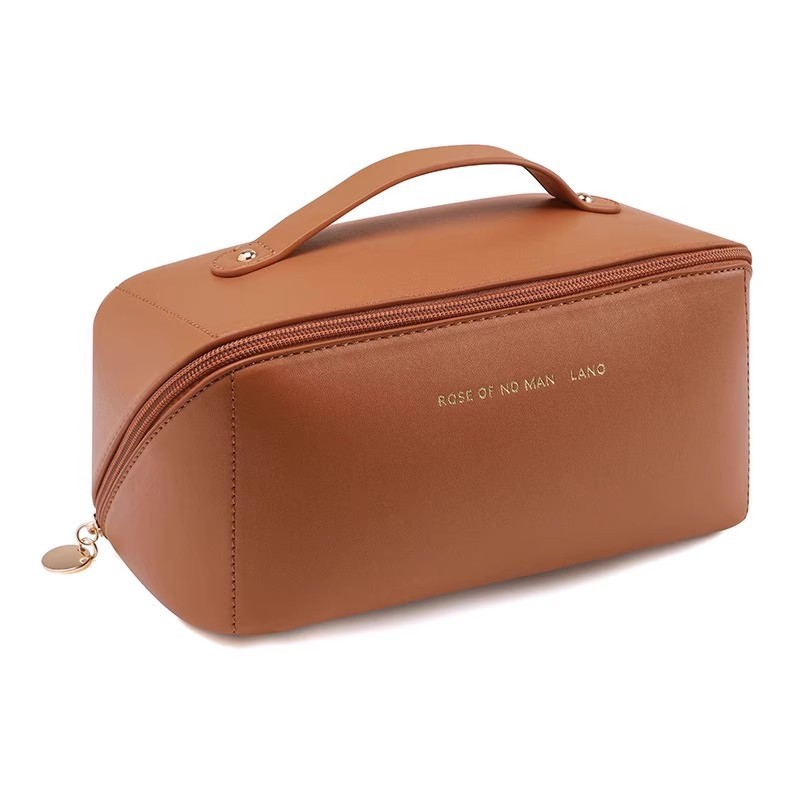 Elegant PU Leather Cosmetic Storage Bag