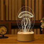 3D Visual Illusion Night Light Visual Creative LED Desk Lamp Changes Plug Powered Gift