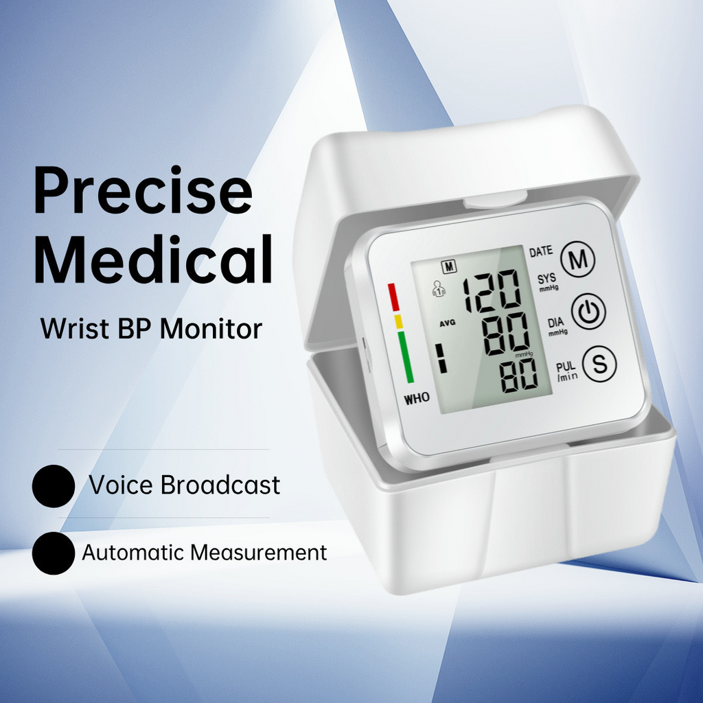 LCD Screen Smart Touch Wrist Blood Pressure Monitor Digital