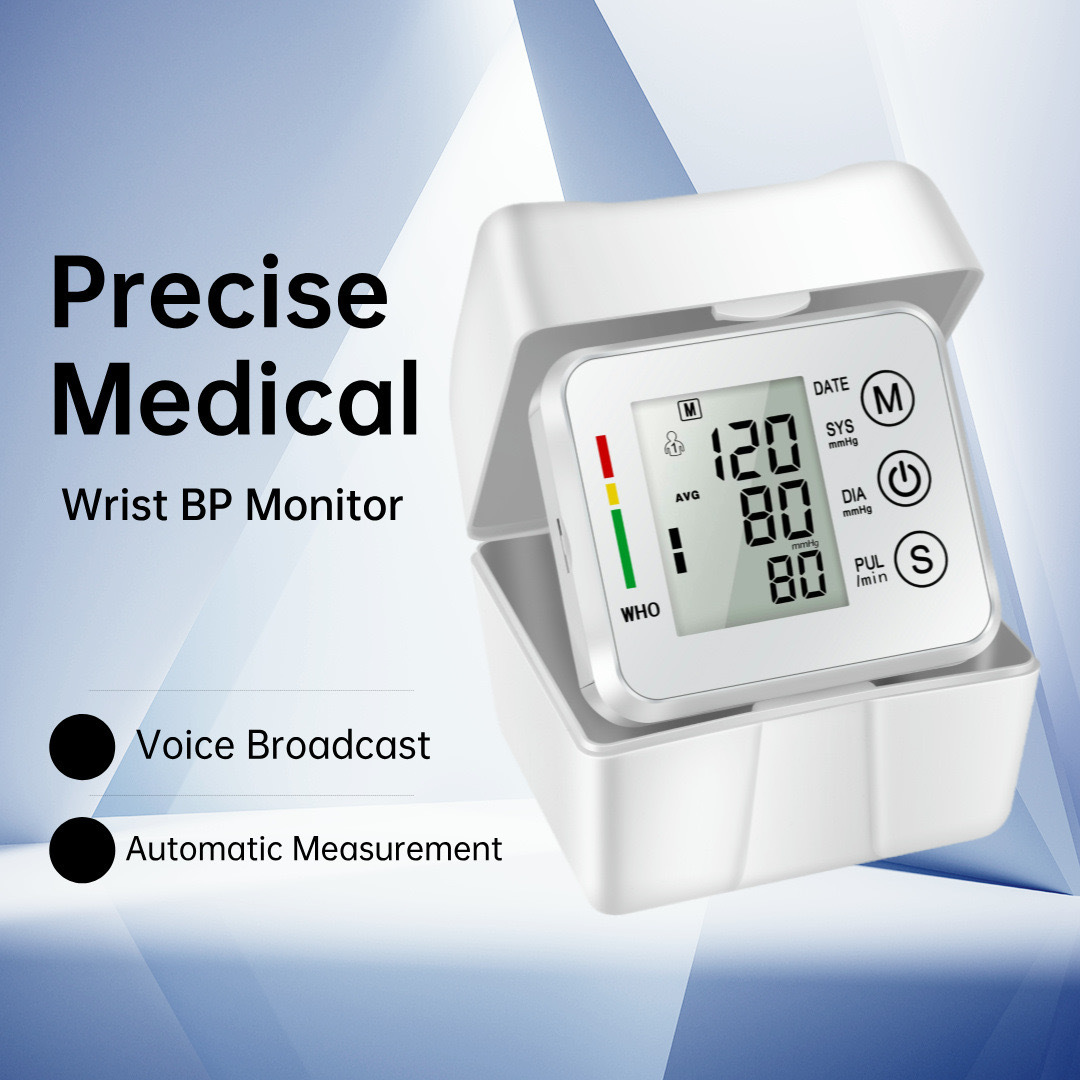 LCD Screen Smart Touch Wrist Blood Pressure Monitor Digital