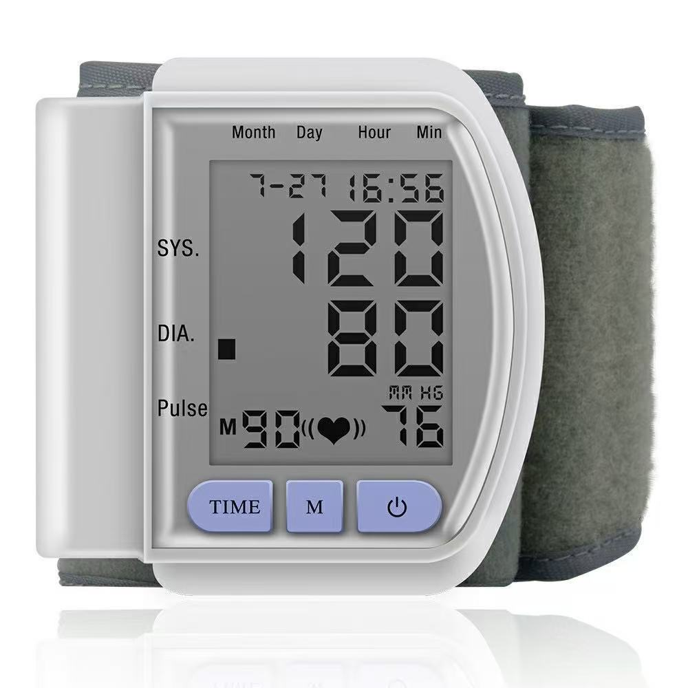 LCD Screen Smart Touch Wrist Blood Pressure Monitor Digital