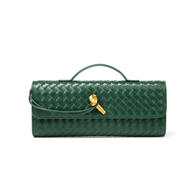 Elegant Woven Crossbody Clutch Bag - Premium Braided Handbag for Women