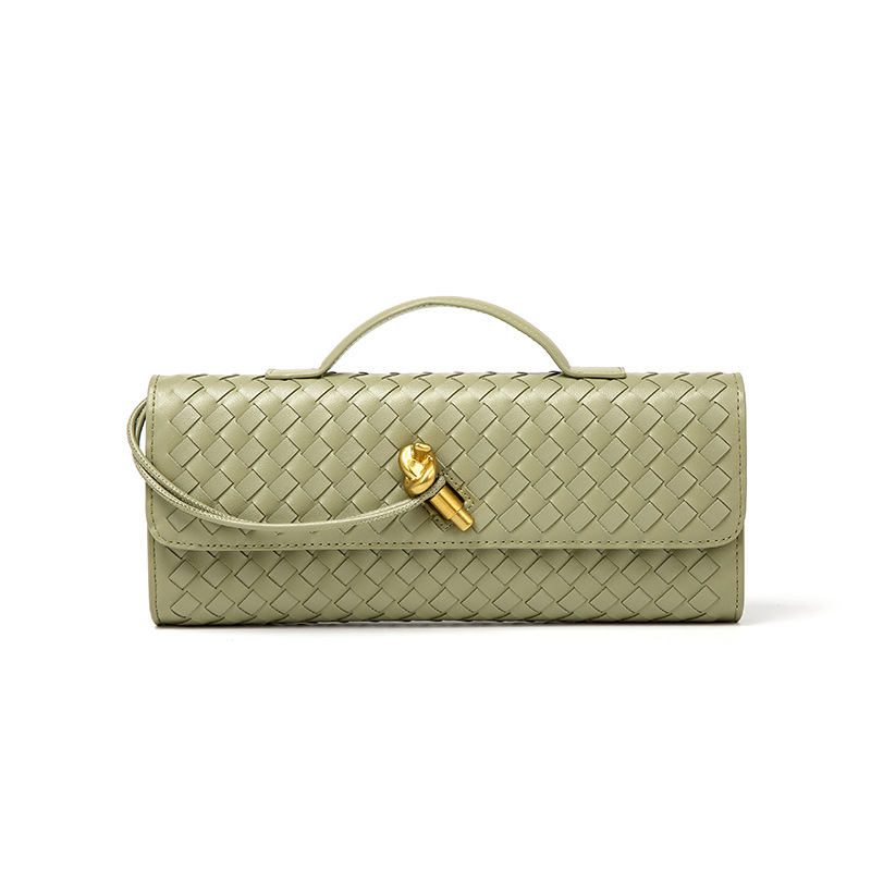 Elegant Woven Crossbody Clutch Bag - Premium Braided Handbag for Women