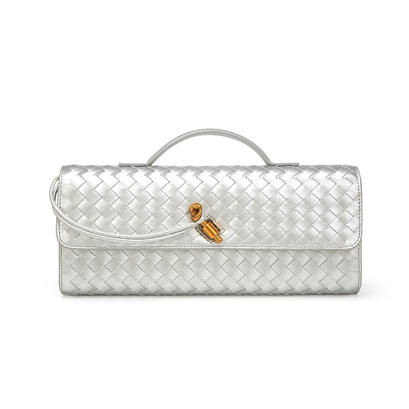 Elegant Woven Crossbody Clutch Bag - Premium Braided Handbag for Women