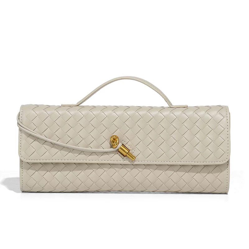 Elegant Woven Crossbody Clutch Bag - Premium Braided Handbag for Women