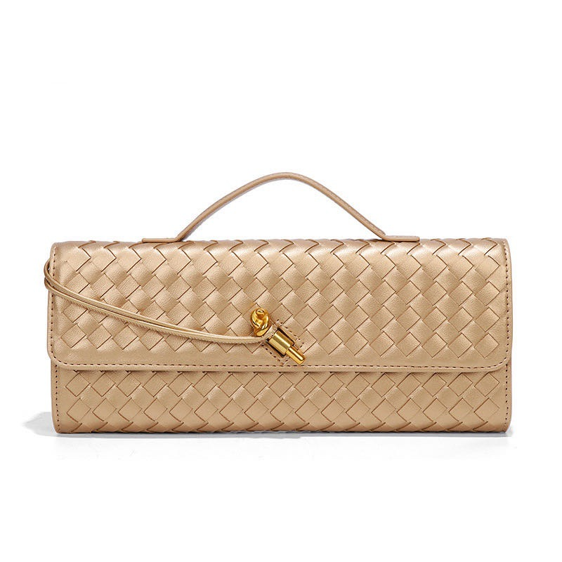 Elegant Woven Crossbody Clutch Bag - Premium Braided Handbag for Women