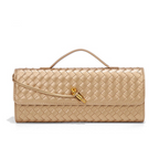 Elegant Woven Crossbody Clutch Bag - Premium Braided Handbag for Women