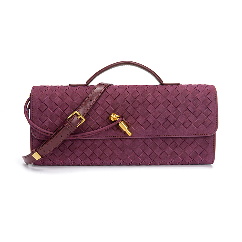 Elegant Woven Crossbody Clutch Bag - Premium Braided Handbag for Women