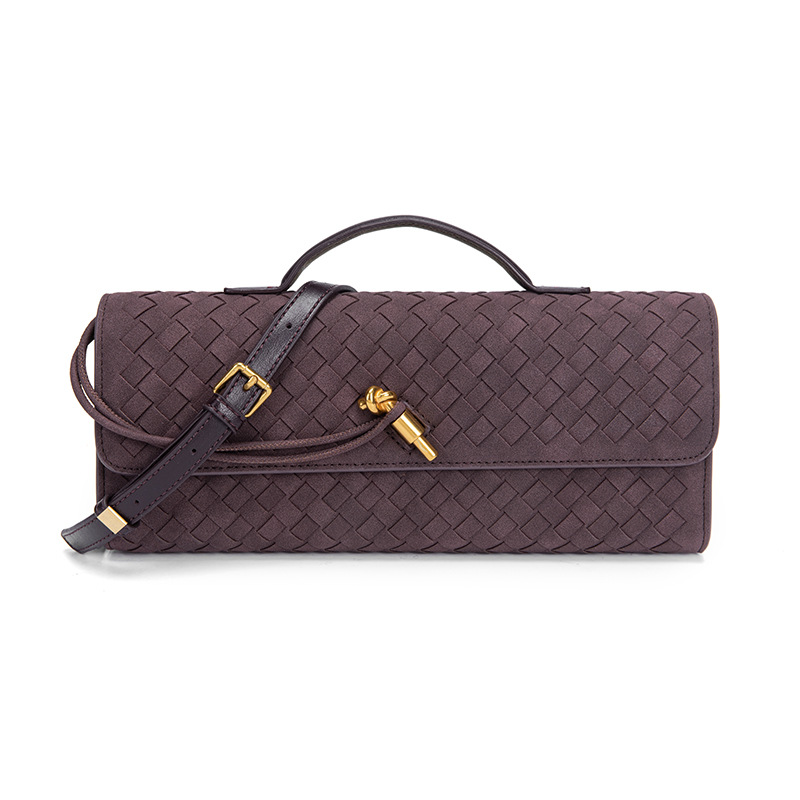 Elegant Woven Crossbody Clutch Bag - Premium Braided Handbag for Women