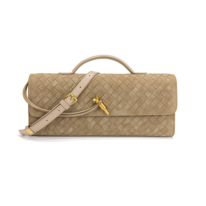 Elegant Woven Crossbody Clutch Bag - Premium Braided Handbag for Women