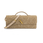 Elegant Woven Crossbody Clutch Bag - Premium Braided Handbag for Women
