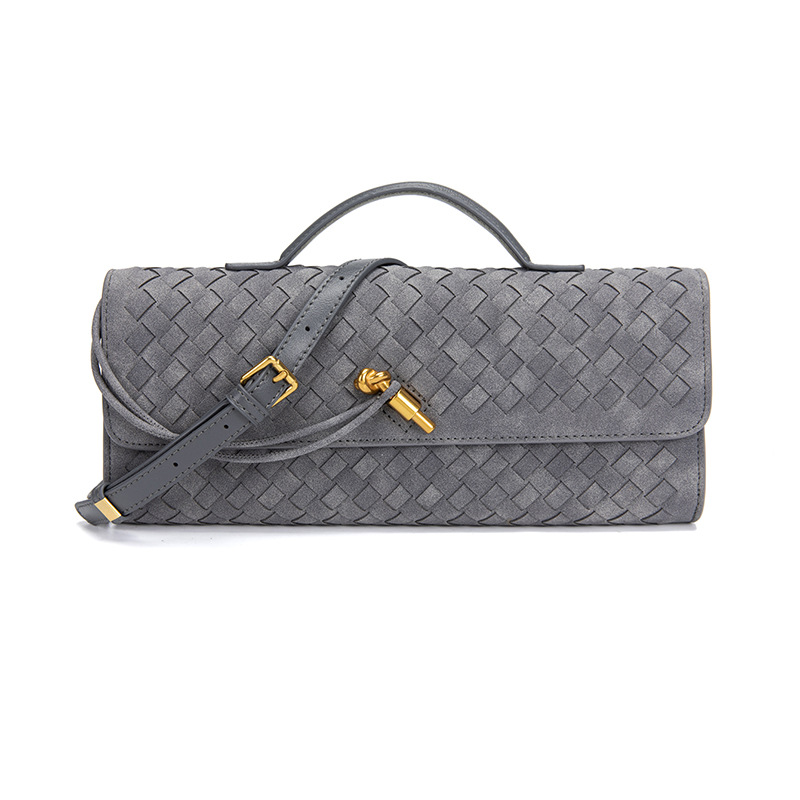 Elegant Woven Crossbody Clutch Bag - Premium Braided Handbag for Women