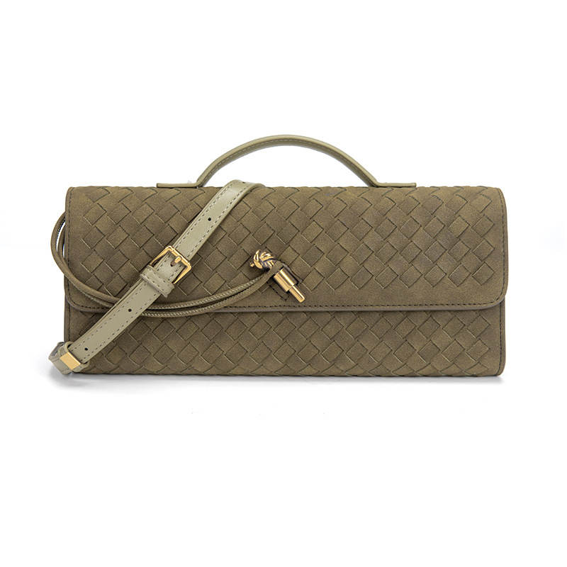 Elegant Woven Crossbody Clutch Bag - Premium Braided Handbag for Women