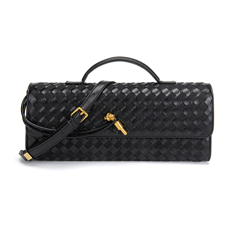 Elegant Woven Crossbody Clutch Bag - Premium Braided Handbag for Women